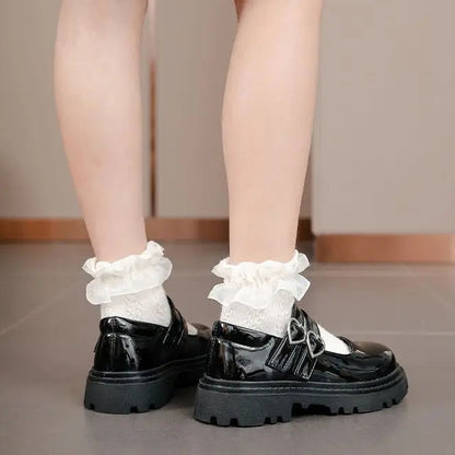 Girls Soft Bottom Princess Leather Shoes