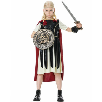 Children Ancient Greece Roman Spartan Warrior/Knight Costumes