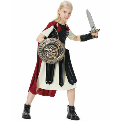 Children Ancient Greece Roman Spartan Warrior/Knight Costumes