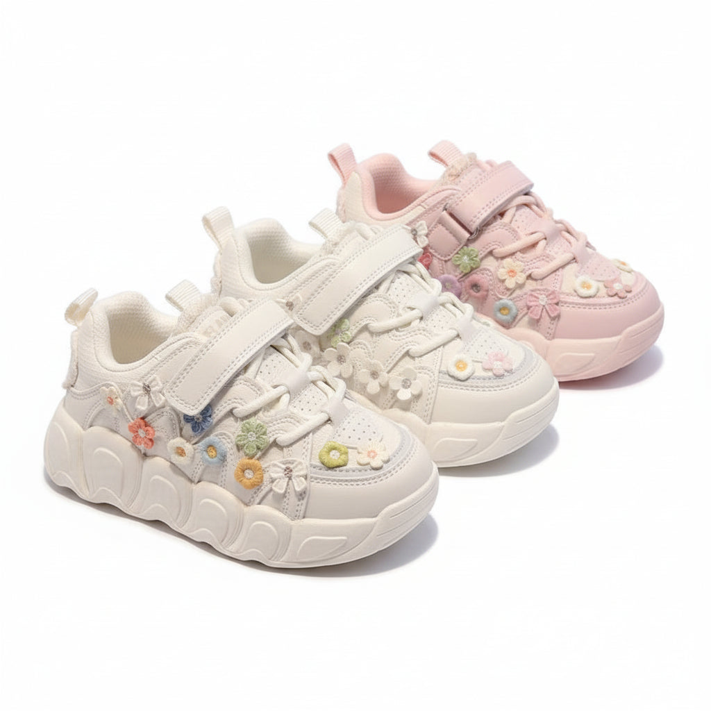 Girls Floral Pattern Shoes/Sneakers
