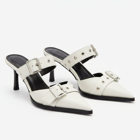 Women's Punk Metal Buckle High Heels Sandals - 6cm Heels