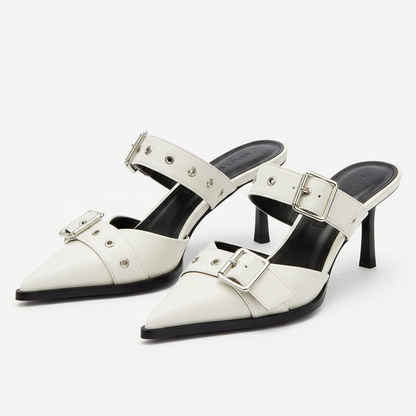 Women's Punk Metal Buckle High Heels Sandals - 6cm Heels