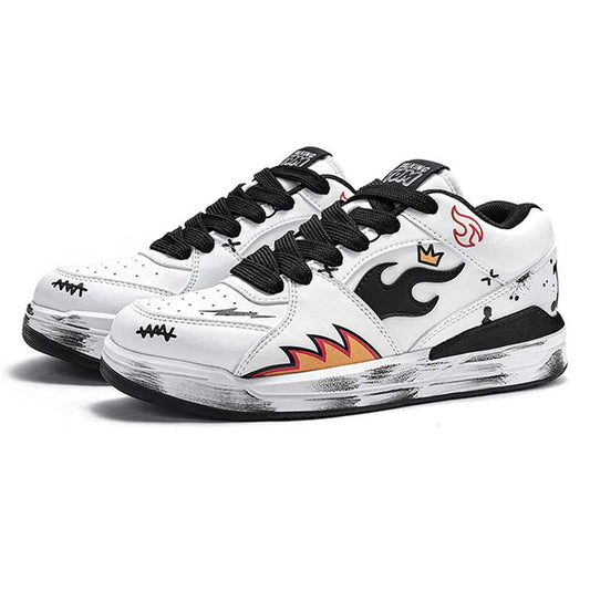 TALKING TOM | "Flame" Scuffed Sneakers
