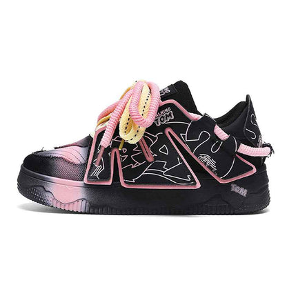 TALKING TOM | Graffiti Casual Sneakers - Black