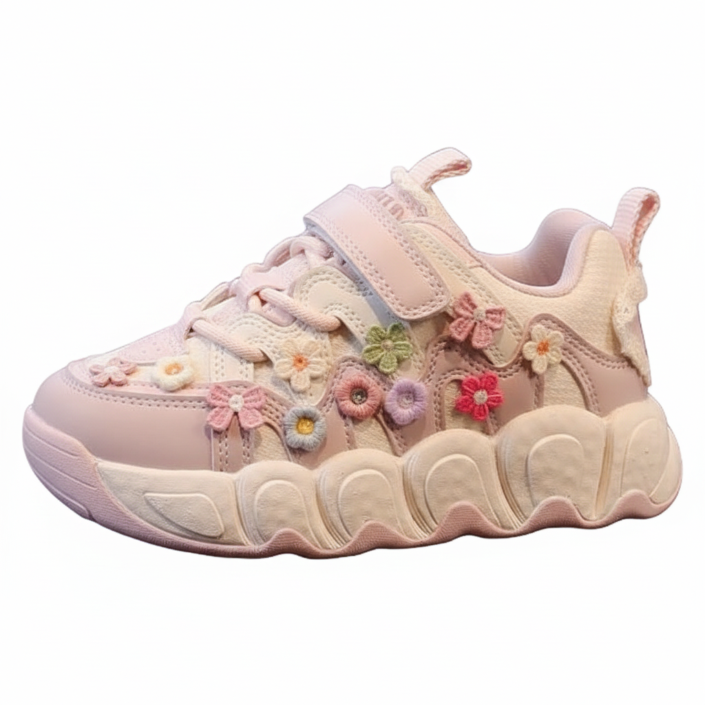 Girls Floral Pattern Shoes/Sneakers