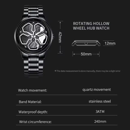 Radial Caliper GT Matt Black Quartz Wristwatch
