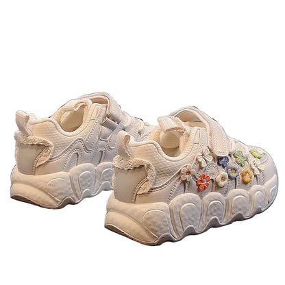 Girls Floral Pattern Shoes/Sneakers