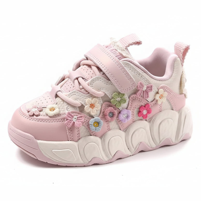 Girls Floral Pattern Shoes/Sneakers