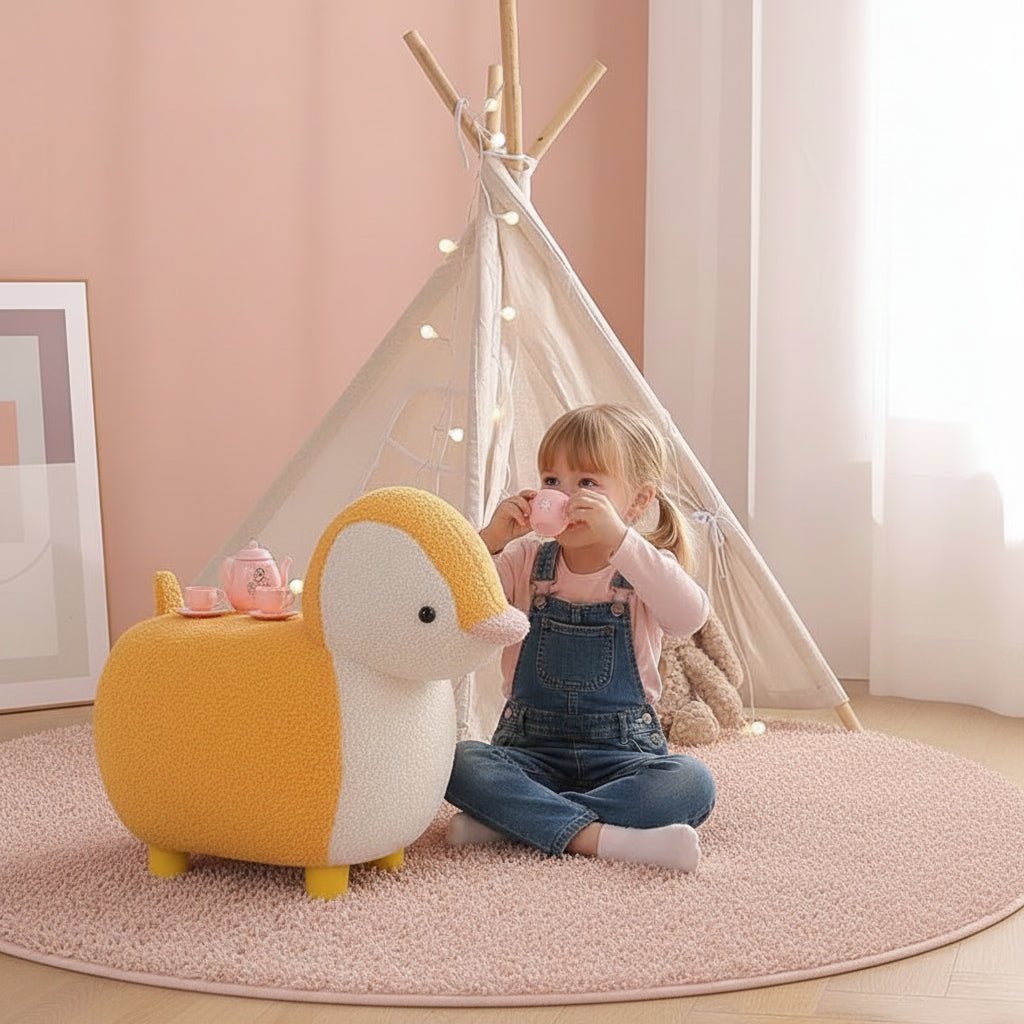 Penguin Animal Children's Ottoman Footstool