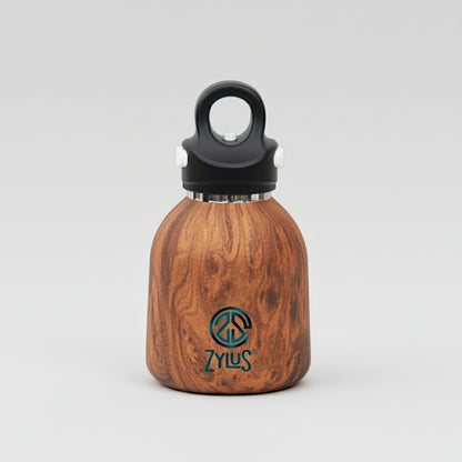 Kids Insulated Twist Free Water Bottle - Wood 400ml