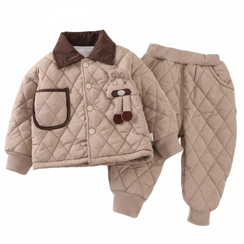 Kids Quilted Cottontail 2-Piece Outfit Set