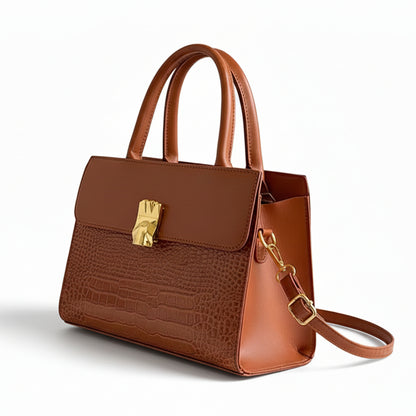 Crocodile-Patterned Crossbody/Handbag.