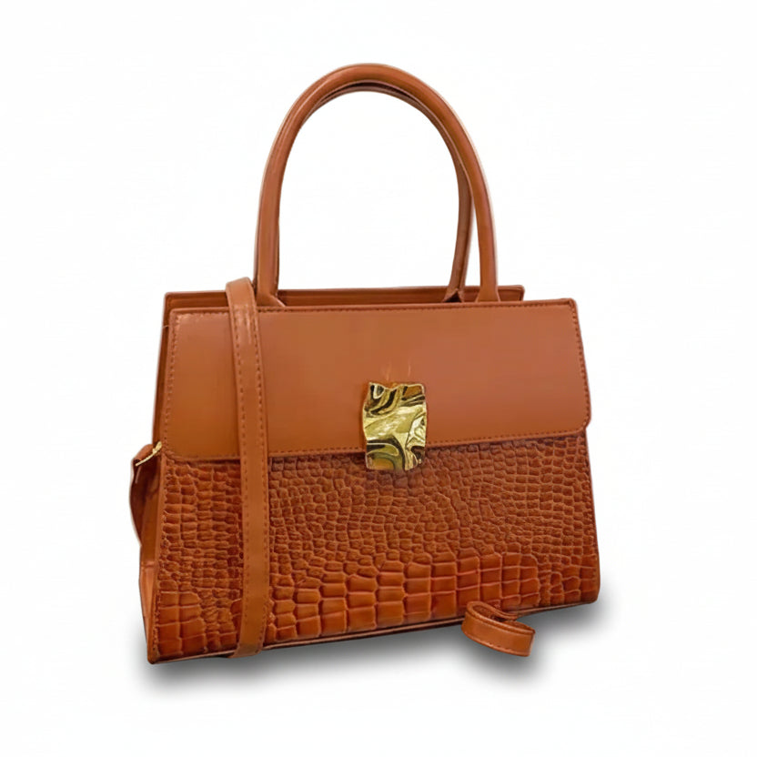 Crocodile-Patterned Crossbody/Handbag.