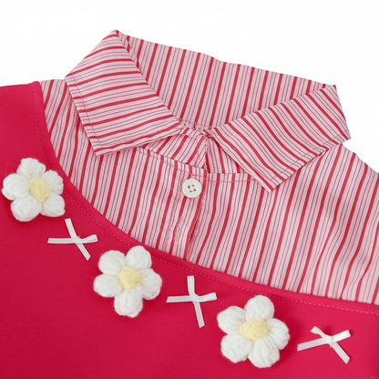 Girls' 3D Blooming Flora 2-Piece Outfit Set