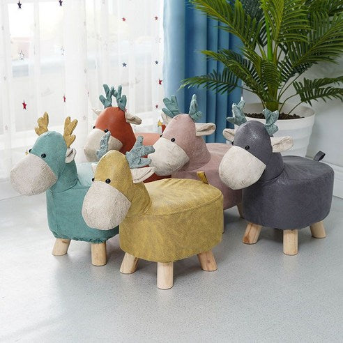 Deer Animal Children's Ottoman Footstool