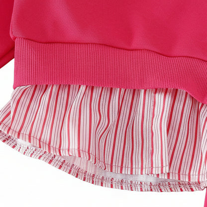 Girls' 3D Blooming Flora 2-Piece Outfit Set