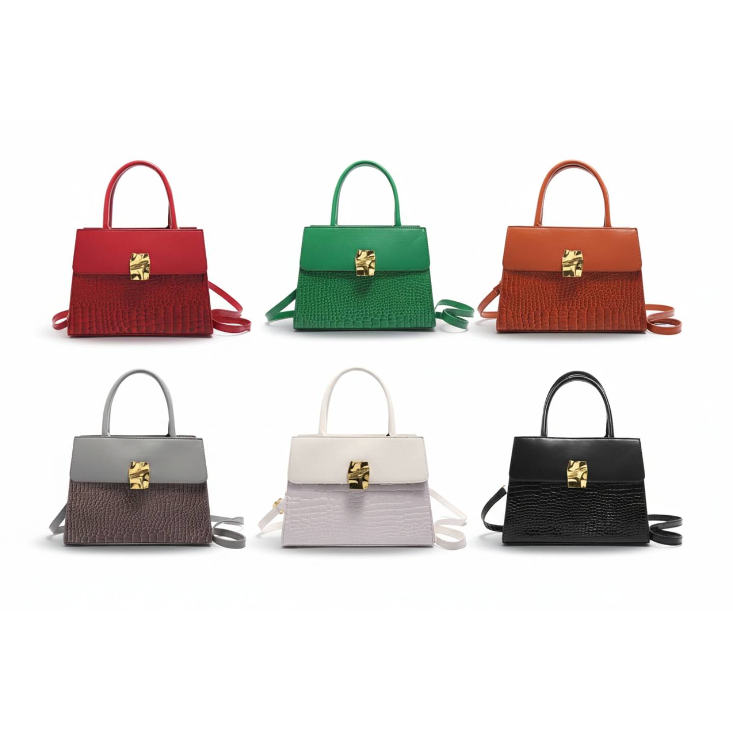 Crocodile-Patterned Crossbody/Handbag.
