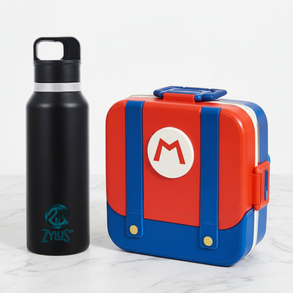 Cute Lunch Box and 550ml Water Bottle Set