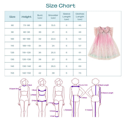 Girls Gradient Fairy Sequin Dress