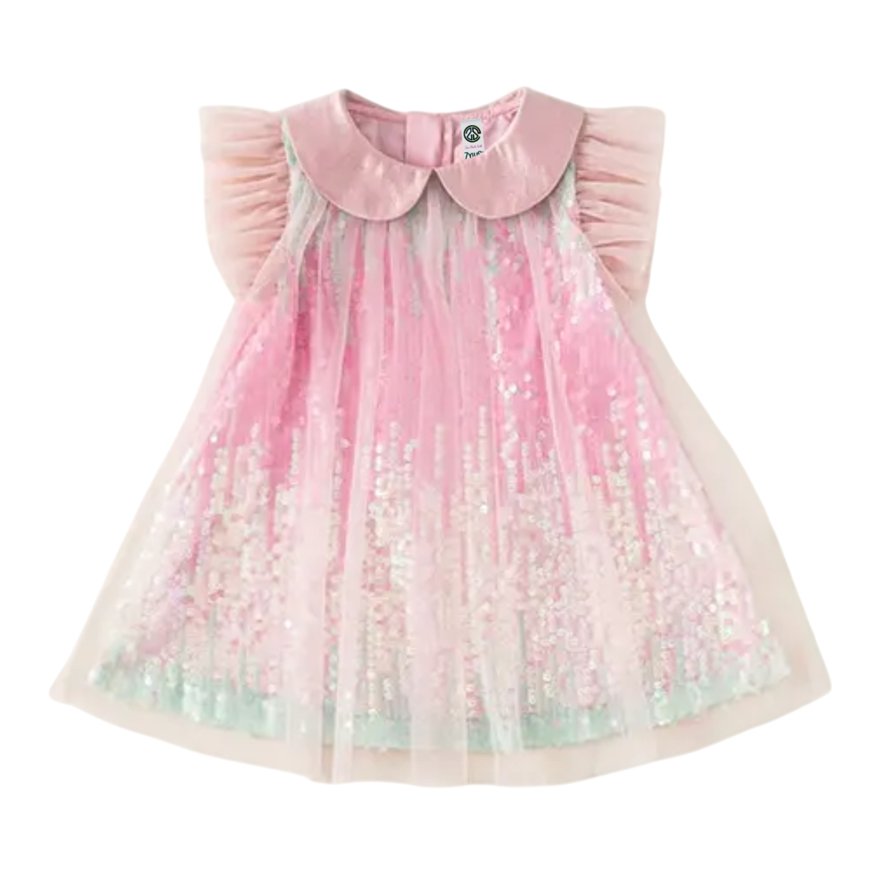 Girls Gradient Fairy Sequin Dress