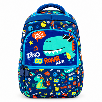 2-Piece Kids Funky Dinosaur Backpack & Duffel Bag Travel Set