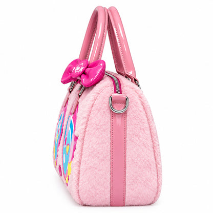 Harajuku Anime Eyes Plush Boston Bag