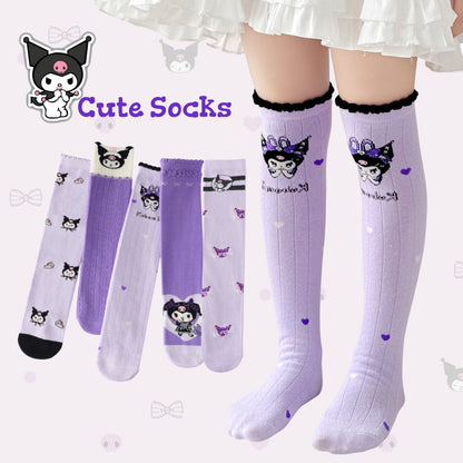 Adorable Kuromi Knee-High Ultra Soft Socks