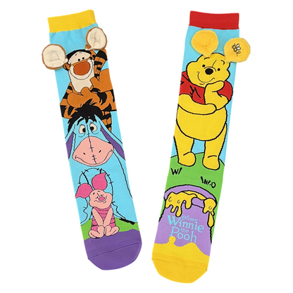 Disney Winnie the Pooh & Friends Mismatched Knee-High Crazy Socks