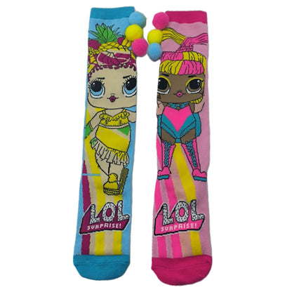 LOL Children's Mismatched Adorable 3D Knee-High Crazy Socks
