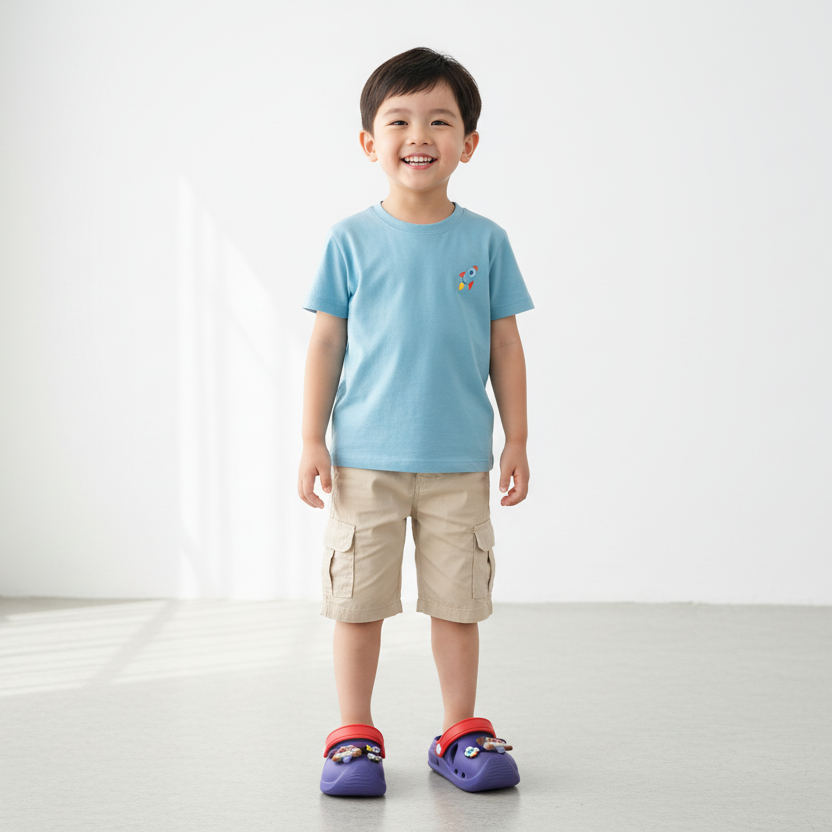 AeroGrip Cute Day Children's Clog Sandals