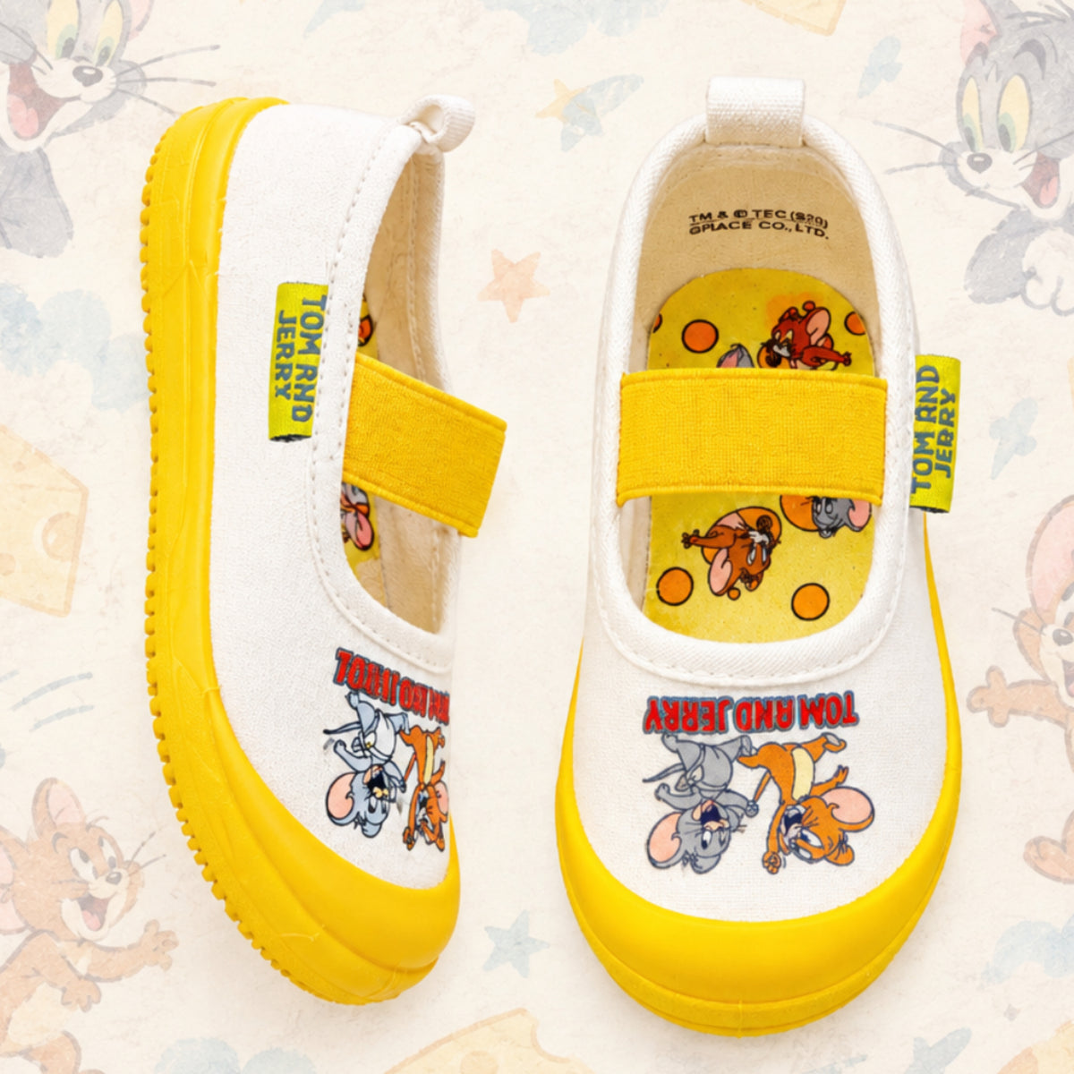 Tom and Jerry Canvas Slip-On Ballet Shoes