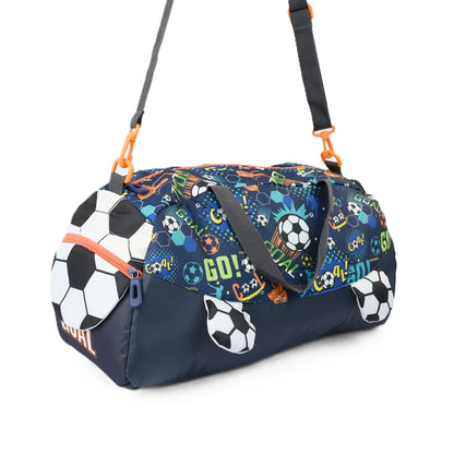 2-Piece Kids 3D Soccer Backpack & Duffel Bag Travel Set