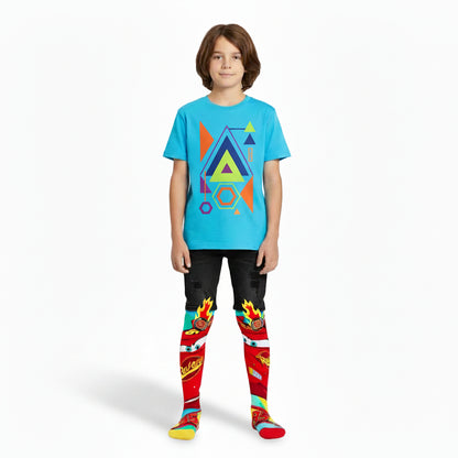 Lightning McQueen Knee-High Crazy Socks