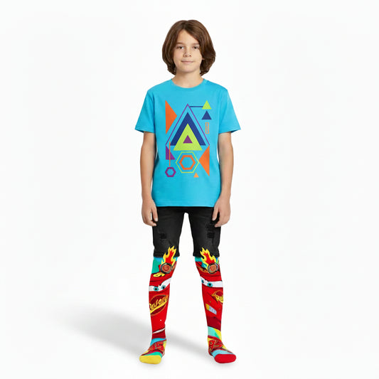 Lightning McQueen Knee-High Crazy Socks