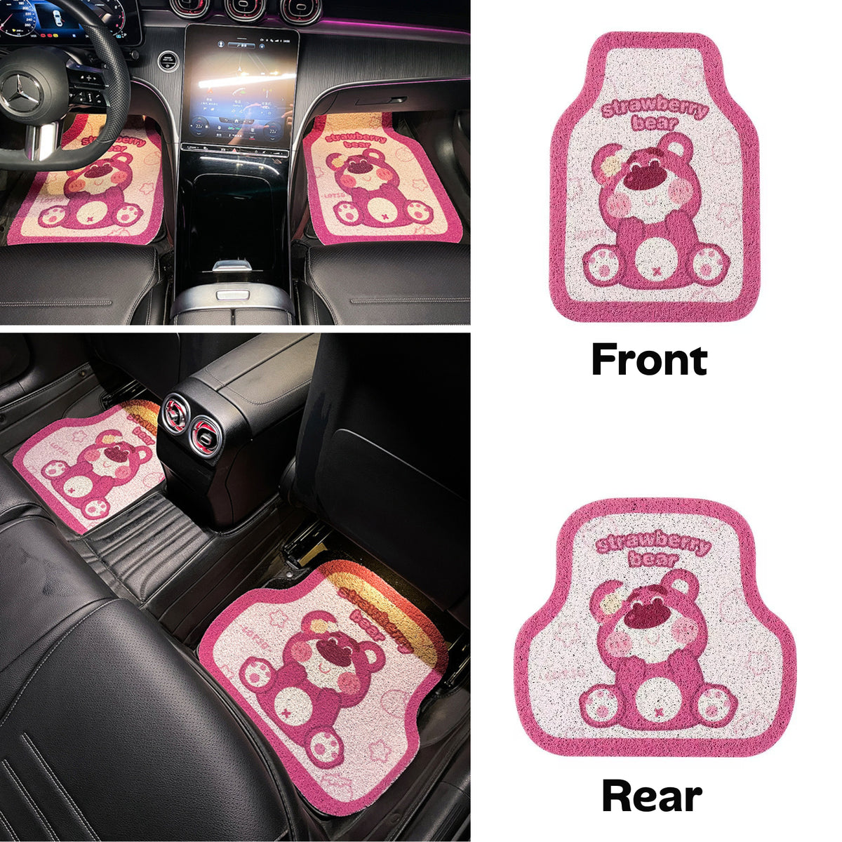 Adorable Lotso Bear Universal Non-Slip Car Floor Mats