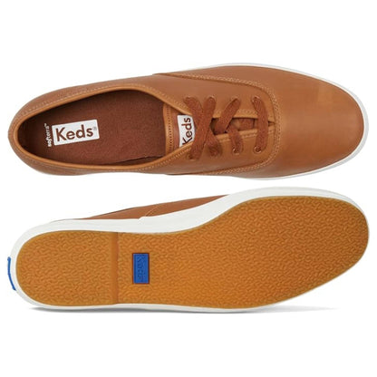Keds Champion Leather Sneakers - Cognac