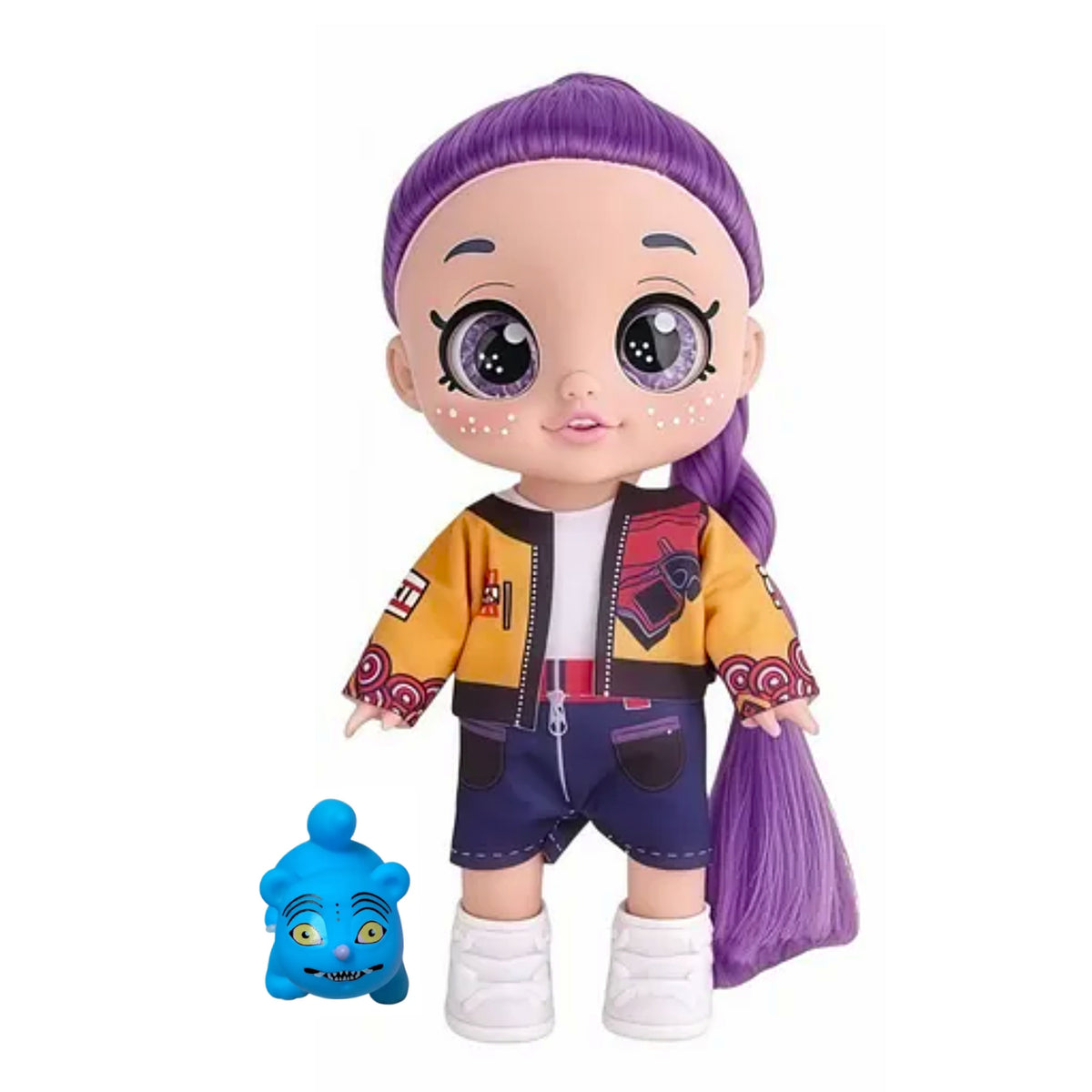 Demon Hunters Singing Doll with 5D Eyes & Blue Tiger Companion