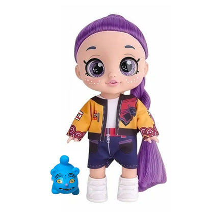 Demon Hunters Singing Doll with 5D Eyes & Blue Tiger Companion