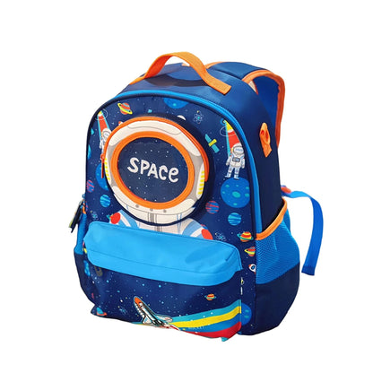 2-Piece Kids 3D Space Adventure Small Backpack & Duffel Bag Travel Set