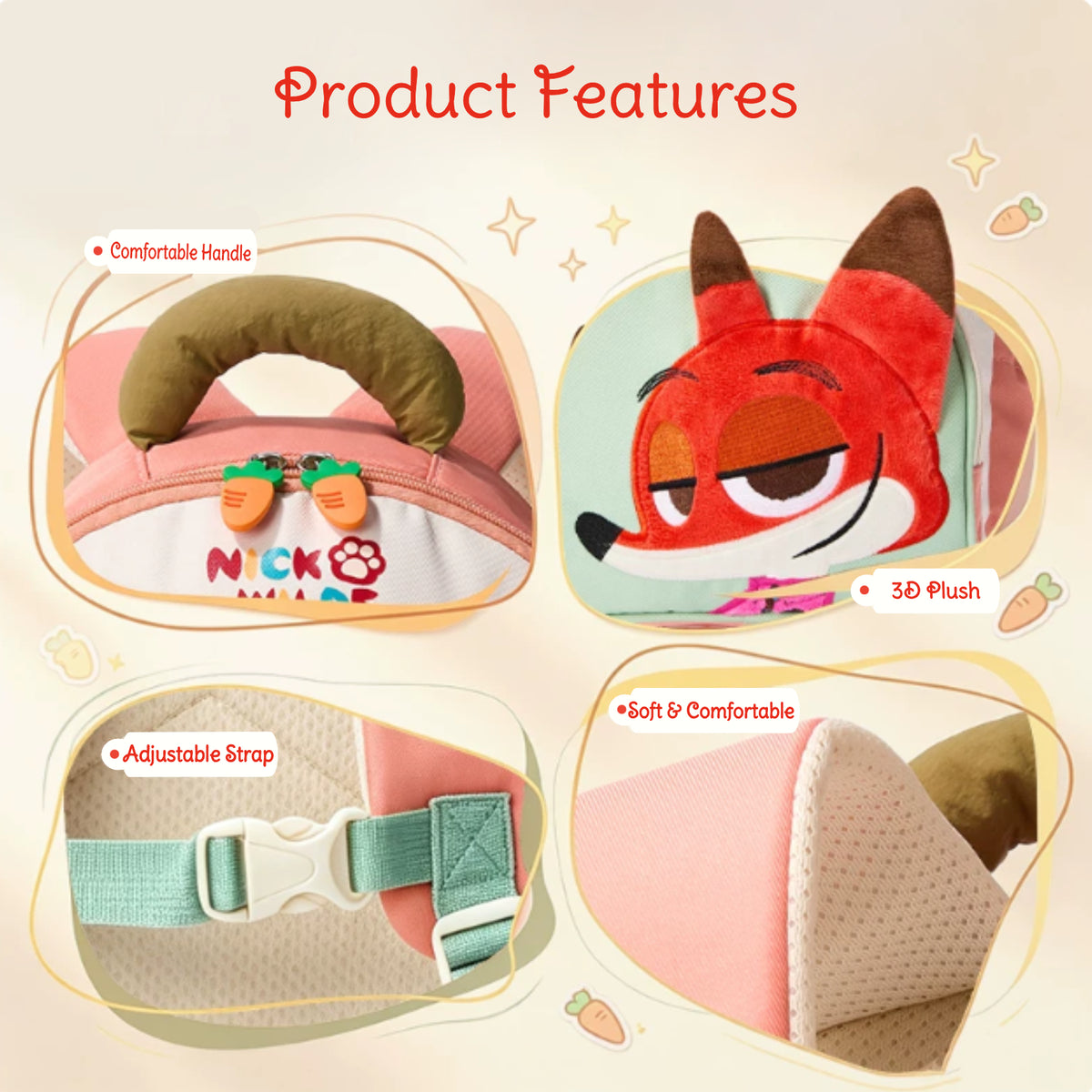 Disney Zootopia "Nick Wilde" Toddler Backpack