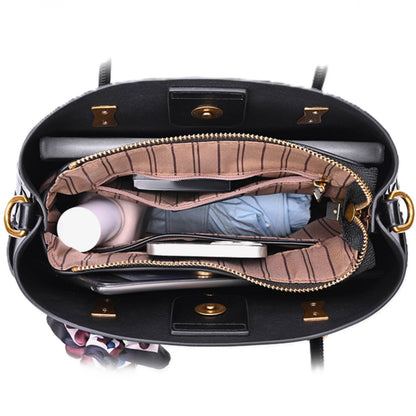Scarf Bucket Crossbody Bag
