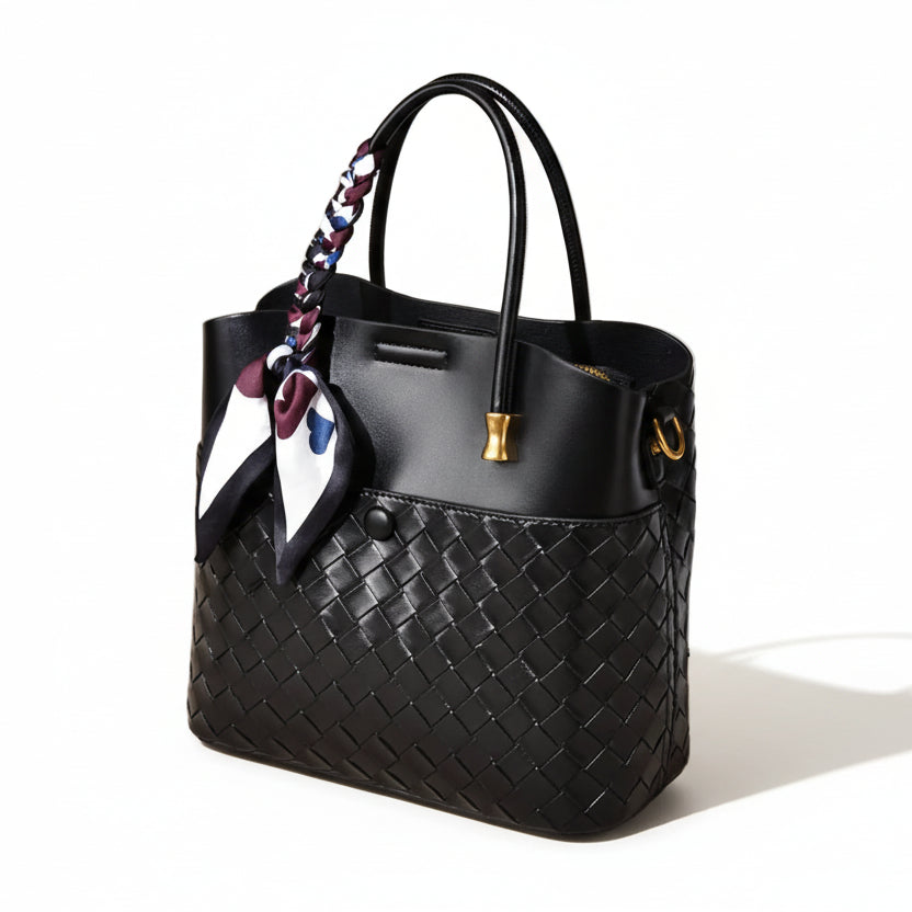Scarf Bucket Crossbody Bag