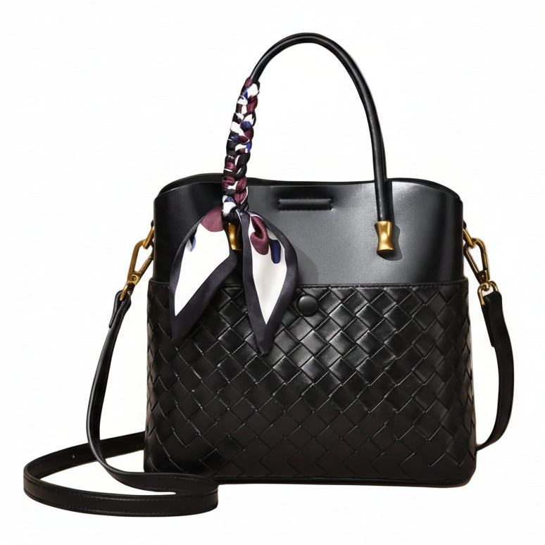 Scarf Bucket Crossbody Bag