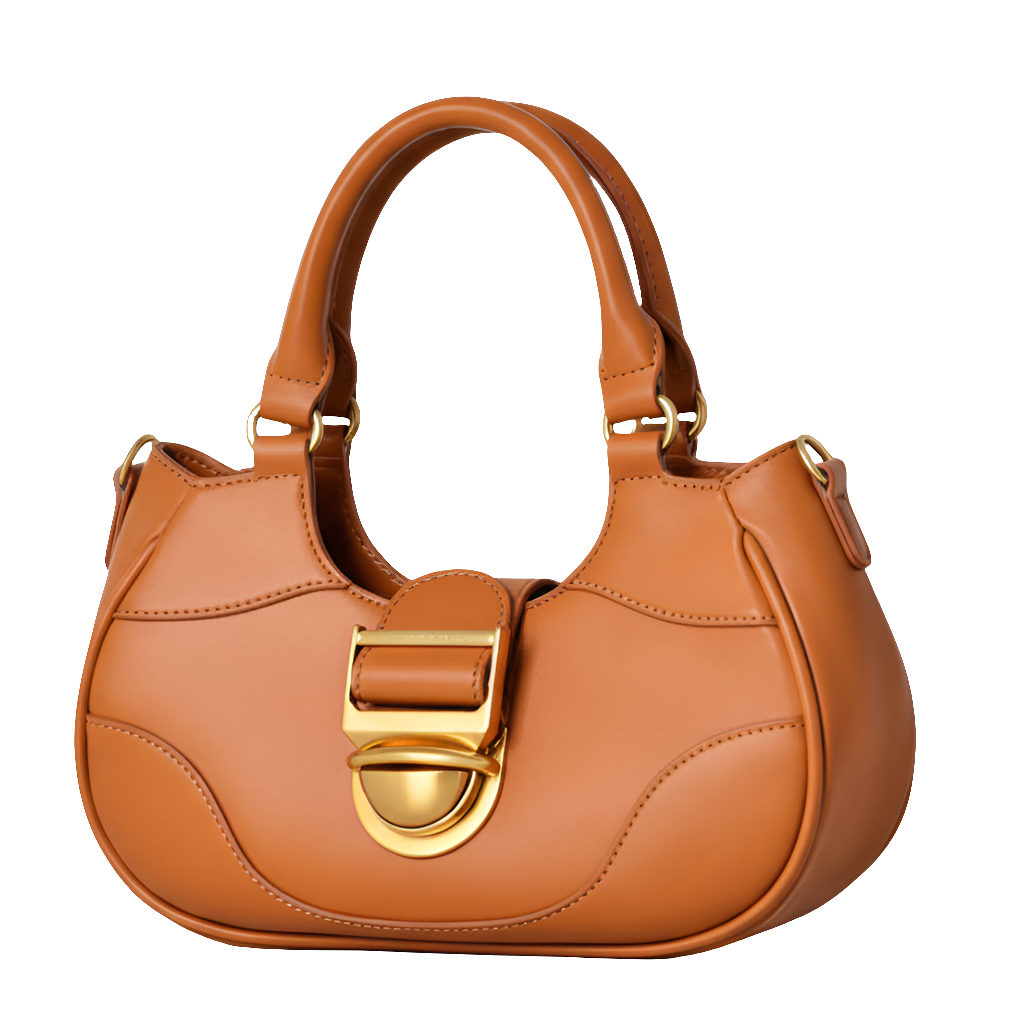 Soft Leather Half Moon Crossbody/Handbag