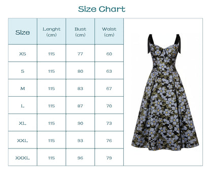 Fiore Twilight Suspender Midi Dress.