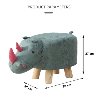 Rhino Animal Children's Ottoman Footstool