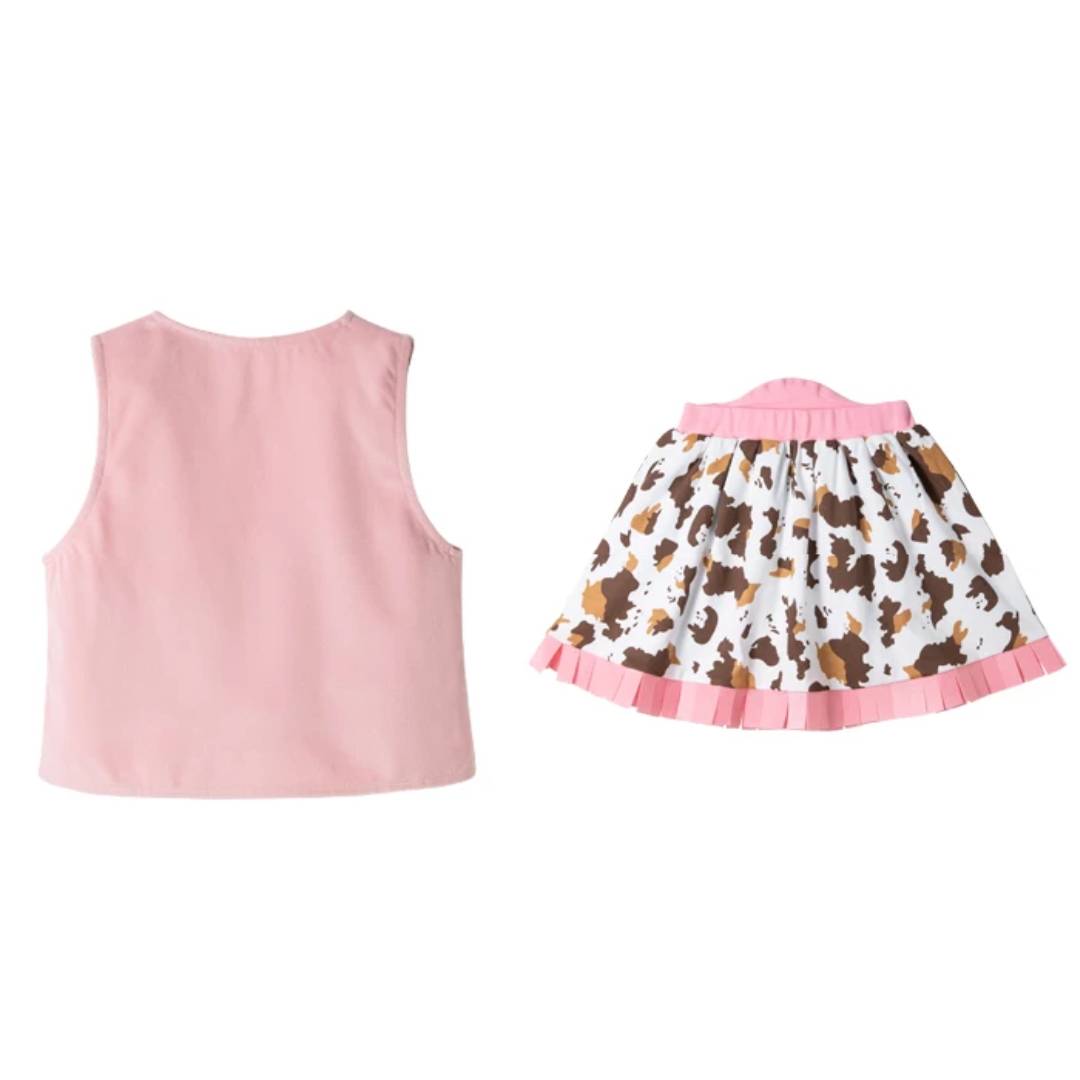 Pink Western Cowgirl Costume Set