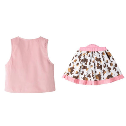 Pink Western Cowgirl Costume Set