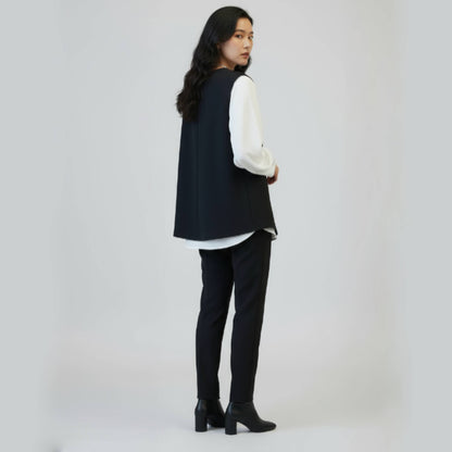 Women 2pcs Loose Long-Sleeved + Vest Top Set