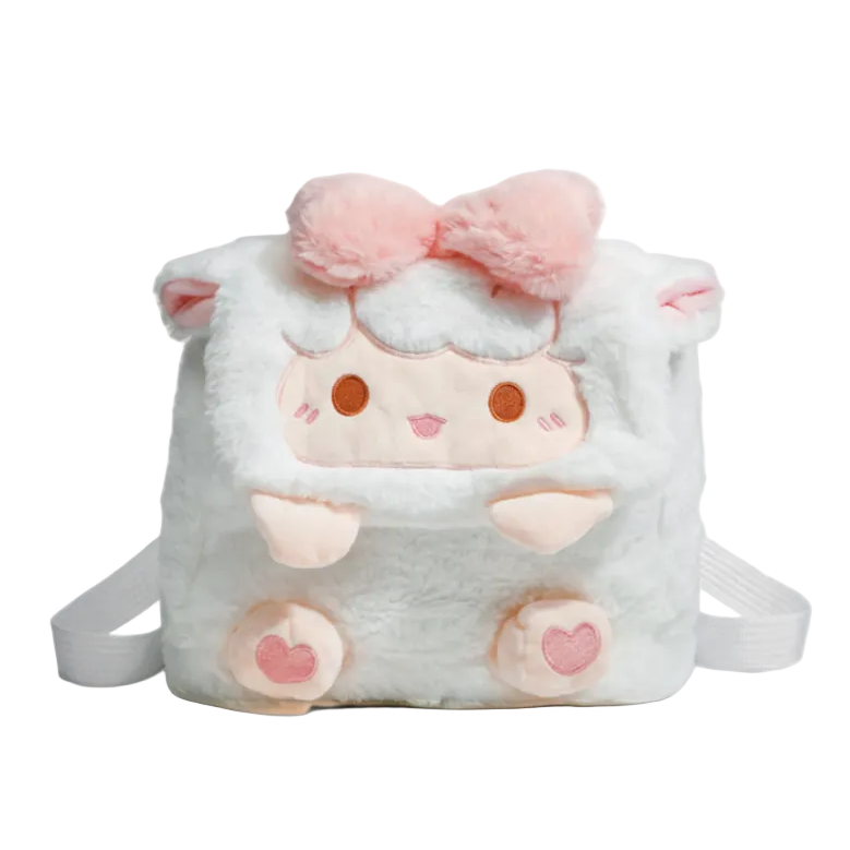 Cally Lamb Plush Backpack